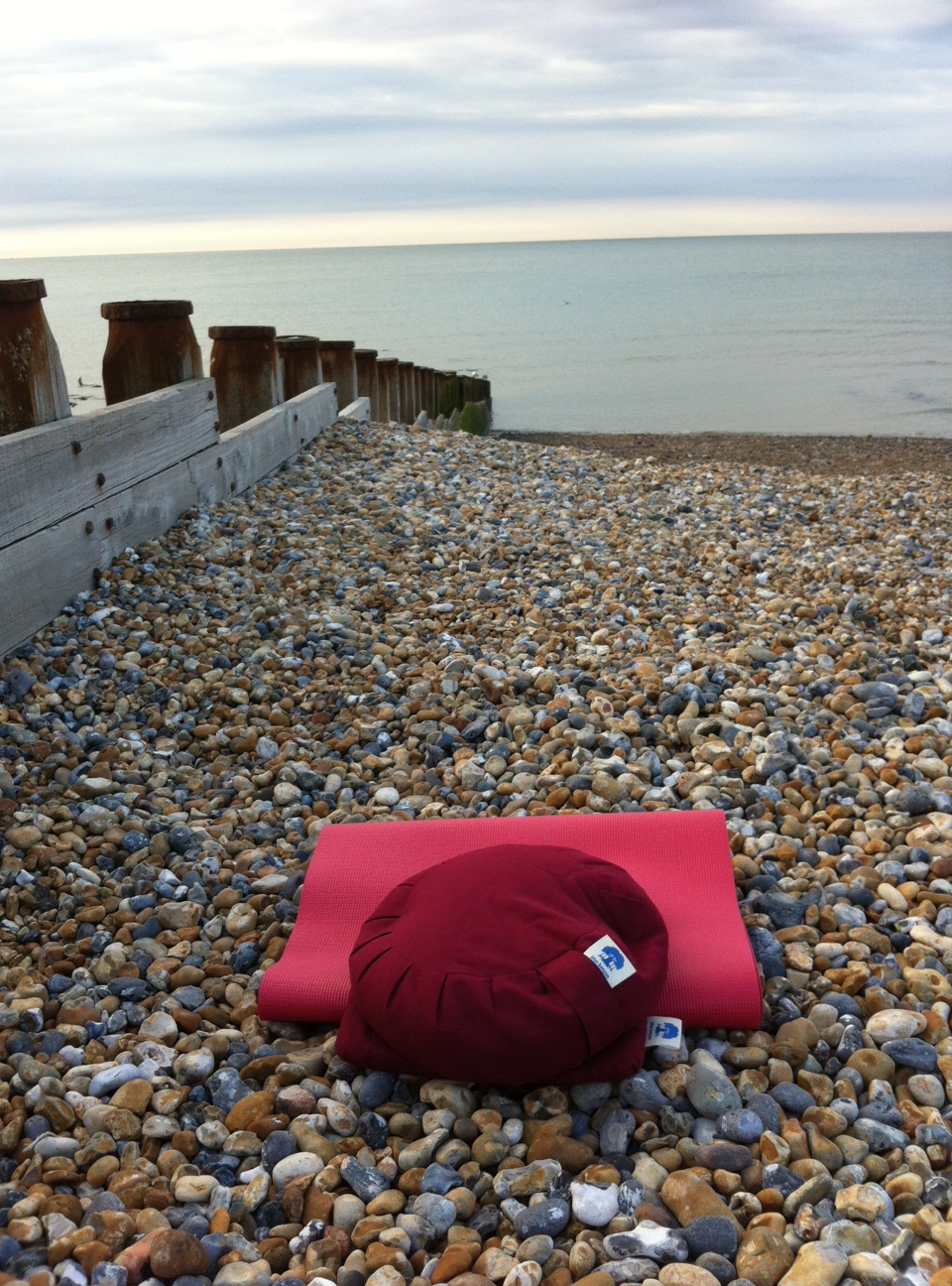 meditation on the beach