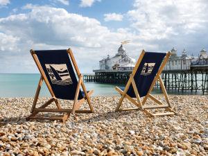 two deckchairs